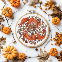 Squirrels Supplies - PDF Cross Stitch Pattern