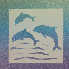 Dolphins Stencil