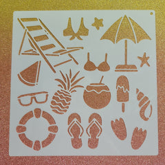 Beach Days Stencil