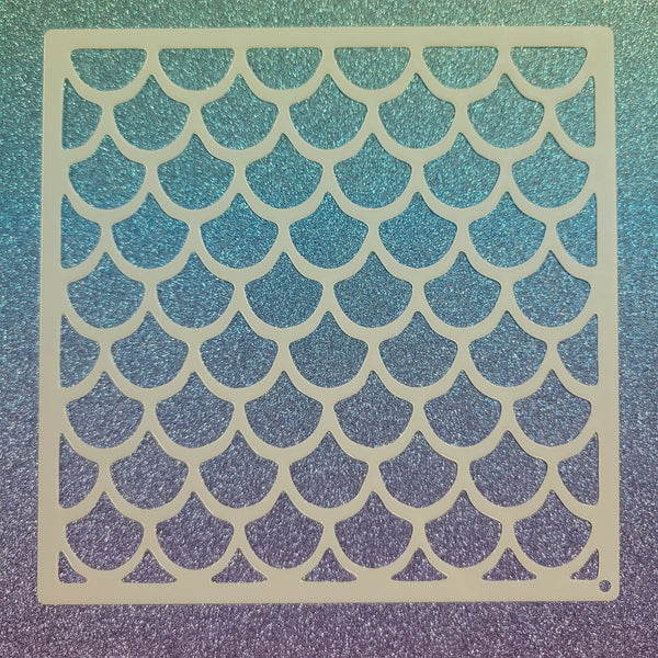 Mermaid Scales Stencil