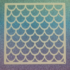 Mermaid Scales Stencil