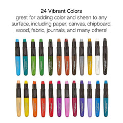 Mixed Media Gel Stick Crayons - 24 Colors