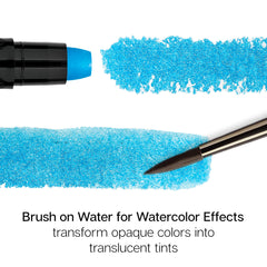 Mixed Media Gel Stick Crayons - 12 Metallic Colors