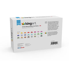 Mixed Media Gel Stick Crayons - 24 Colors