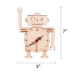 Robot Clock DIY Kit, Educational STEM Toy