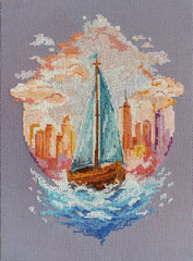 Cross-stitch kit - On the waves of adventure AH-231