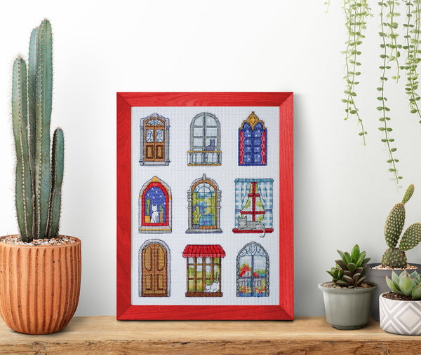 Cross-stitch kit - 9 little cozy tales AH-284