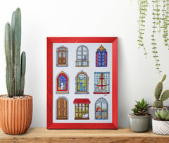 Cross-stitch kit - 9 little cozy tales AH-284