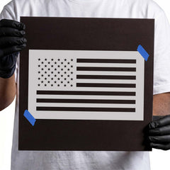 American Flag Stencil