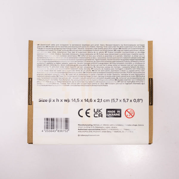 Wooden 3D DIY Painting Kit Space