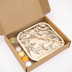 Wooden 3D DIY Painting Kit Safari