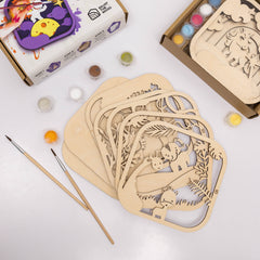 Wooden 3D DIY Painting Kit Safari