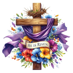 Easter Crosses Fabric Panel 12
