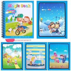 Early Education Montessori Painting Drawing Board For Kids Toys Coloring Book Doodle & Magic Pen Magic Water Drawing Book