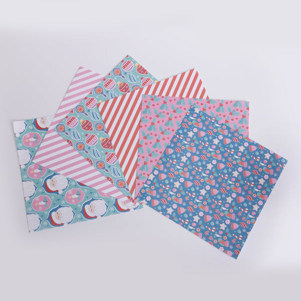 Holiday Printed Paper Assortment for DIY Card Making Crafts