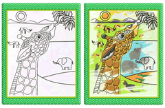 Modern Coloring Magic Water Drawing Book With Pen For Kids and Baby Educational Toy Animals Painting Writing Doodle Cloth Book Kids Drawing Board