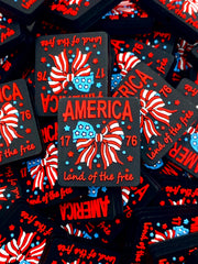 America 1776 Silicone Focal Beads