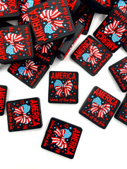 America 1776 Silicone Focal Beads
