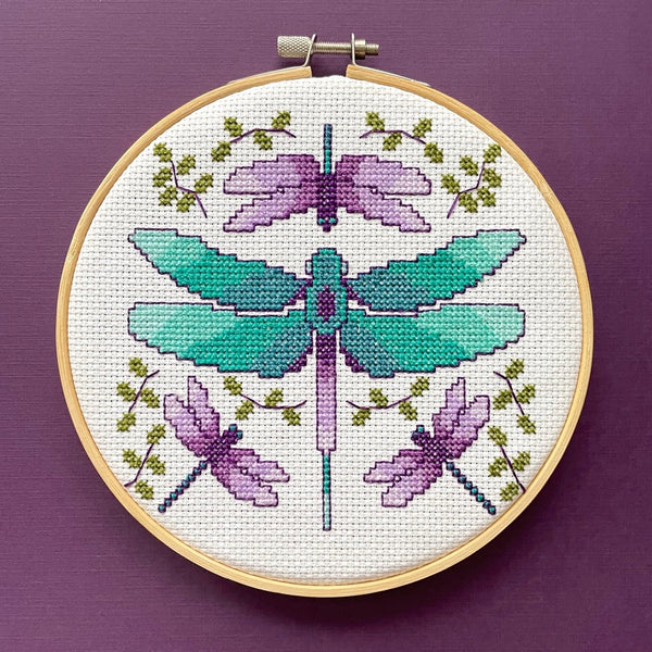 Dragonflies Cross Stitch Kit