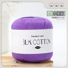 Silk Lace Cotton Milk Yarn 50g Soft Crochet Knitting