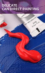 9mL, Oil Paint Set for Fabric Clothing, Nail Glass Drawing, Waterproof Art Supplies,12 Colors, Wholesale