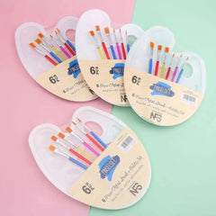 Drawing Artist Gouache Brush Student Art Painting Supplies Oil Painting Palette Art Oval Palette Brush Set Watercolor Tray