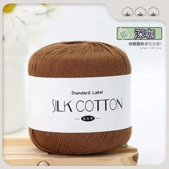 Silk Lace Cotton Milk Yarn 50g Soft Crochet Knitting