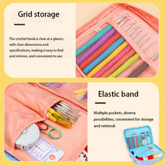Beginner Crochet Kit with Hooks Yarn Portable Knitting Set