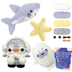 Animal Series Crochet Kit Beginner Starter Set with Instructions