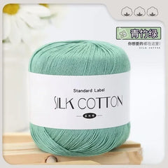 Silk Lace Cotton Milk Yarn 50g Soft Crochet Knitting
