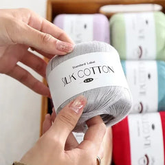 Silk Lace Cotton Milk Yarn 50g Soft Crochet Knitting