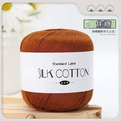 Silk Lace Cotton Milk Yarn 50g Soft Crochet Knitting