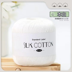 Silk Lace Cotton Milk Yarn 50g Soft Crochet Knitting