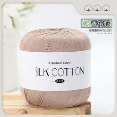 Silk Lace Cotton Milk Yarn 50g Soft Crochet Knitting