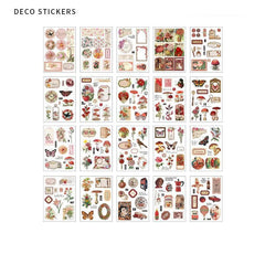 Retro Nature Decorative Stickers for Scrapbook