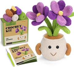 Sunflower Tulip Crochet Starter Kit for Beginners DIY Craft