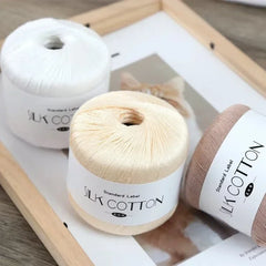 Silk Lace Cotton Milk Yarn 50g Soft Crochet Knitting