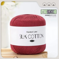 Silk Lace Cotton Milk Yarn 50g Soft Crochet Knitting