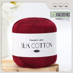 Silk Lace Cotton Milk Yarn 50g Soft Crochet Knitting