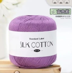 Silk Lace Cotton Milk Yarn 50g Soft Crochet Knitting