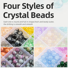 Glass Beads Bracelet Making Kit 28 Colors Jewelry Set