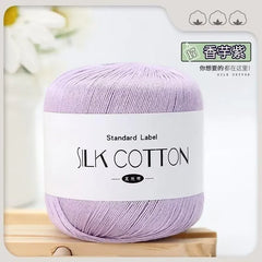 Silk Lace Cotton Milk Yarn 50g Soft Crochet Knitting