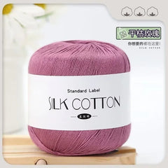 Silk Lace Cotton Milk Yarn 50g Soft Crochet Knitting