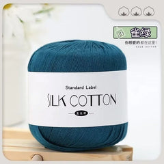 Silk Lace Cotton Milk Yarn 50g Soft Crochet Knitting
