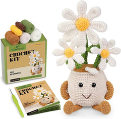 Sunflower Tulip Crochet Starter Kit for Beginners DIY Craft