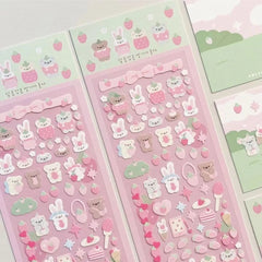 Cute Animal Laser Scrapbook Stickers