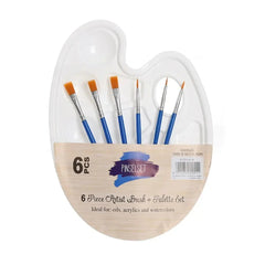 Drawing Artist Gouache Brush Student Art Painting Supplies Oil Painting Palette Art Oval Palette Brush Set Watercolor Tray