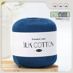 Silk Lace Cotton Milk Yarn 50g Soft Crochet Knitting