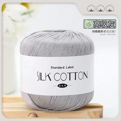 Silk Lace Cotton Milk Yarn 50g Soft Crochet Knitting