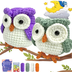 Animal Series Crochet Kit Beginner Starter Set with Instructions